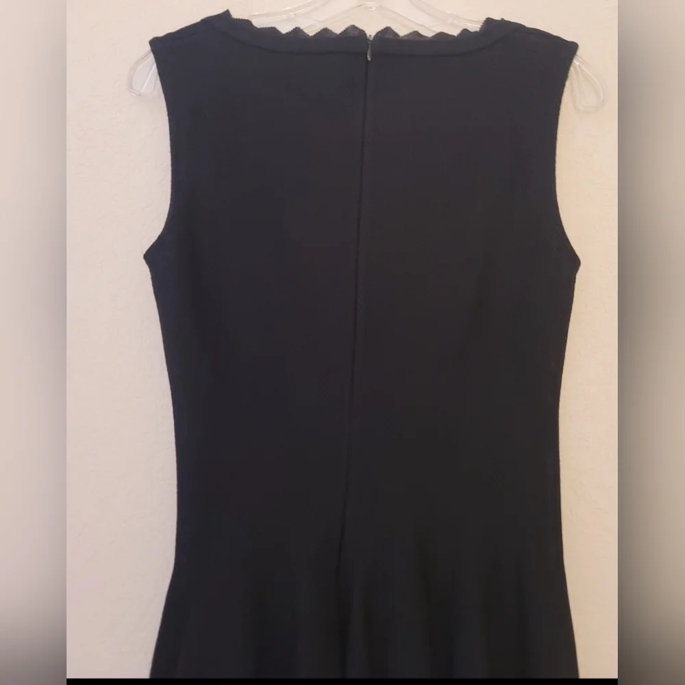 Alaia Black Scalloped Jaquard Fit And Flare Skater Dress Womens Size 42/US S - Picture 13 of 16